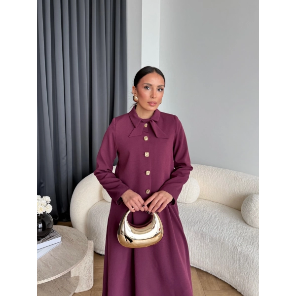 Hen - Visor Fiyonklu Etekli Takım - Bordo