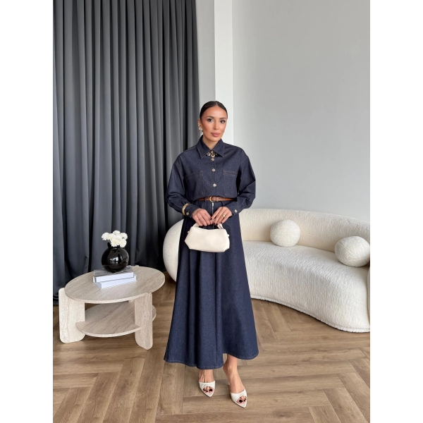 Es - Dacron Etekli Kot Takım - Lacivert