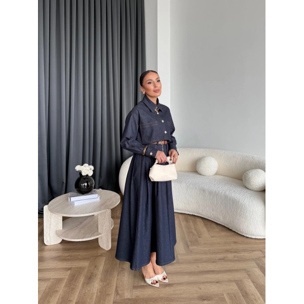 Es - Dacron Etekli Kot Takım - Lacivert