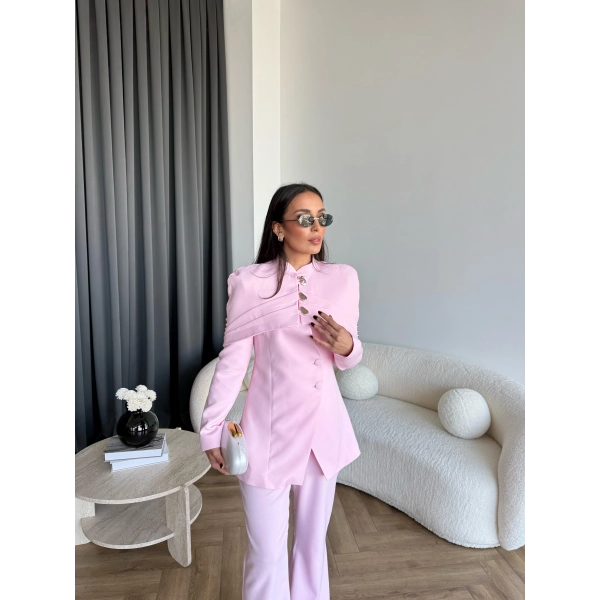 Vegas Ceketli Takım - Pembe