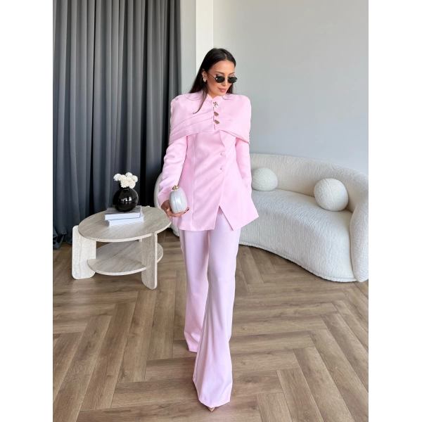 Vegas Ceketli Takım - Pembe