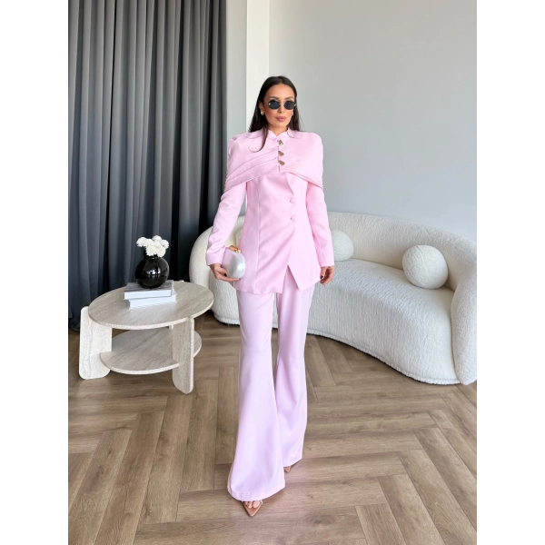 Vegas Ceketli Takım - Pembe