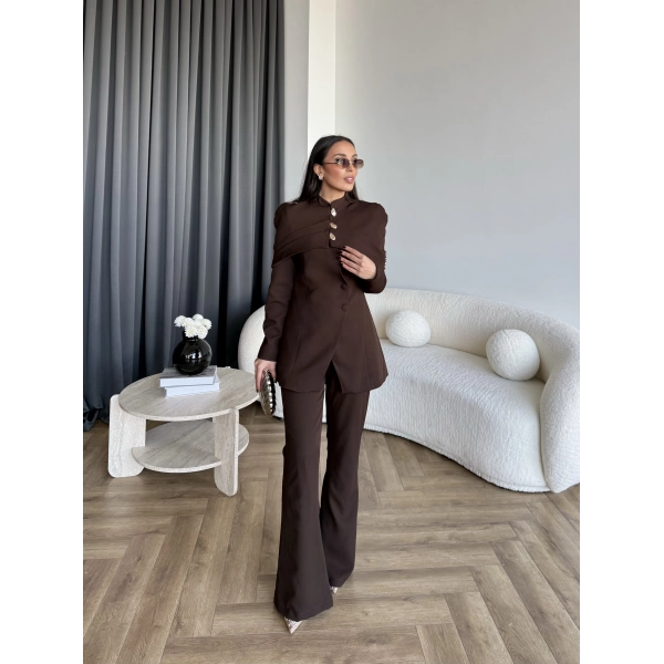 Vegas Ceketli Takım - Kahve