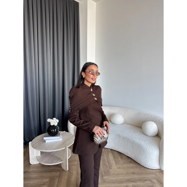 Vegas Ceketli Takım - Kahve