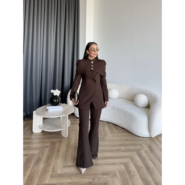 Vegas Ceketli Takım - Kahve