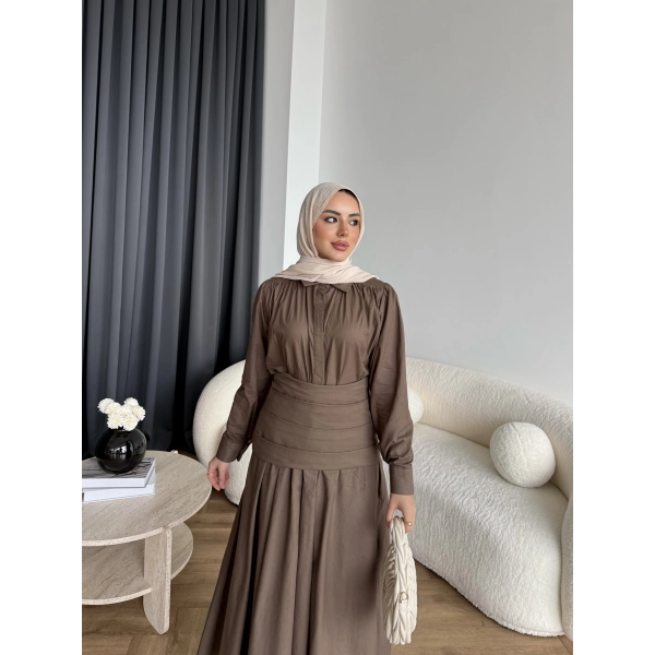 Tb - Veran Bel Detay Etekli Takım - Haki