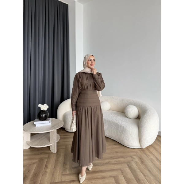 Tb - Veran Bel Detay Etekli Takım - Haki