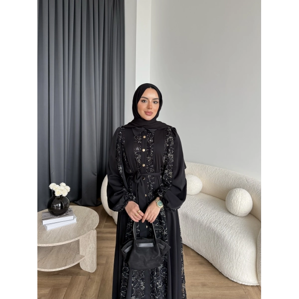 Ng - Napoli Dantel Detaylı Elbise - Siyah