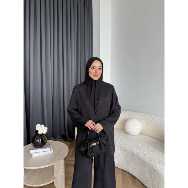 Mav - Moza Düğmeli Takım - Siyah