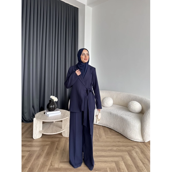 Hen - Milano Bağlamalı Takım - Lacivert