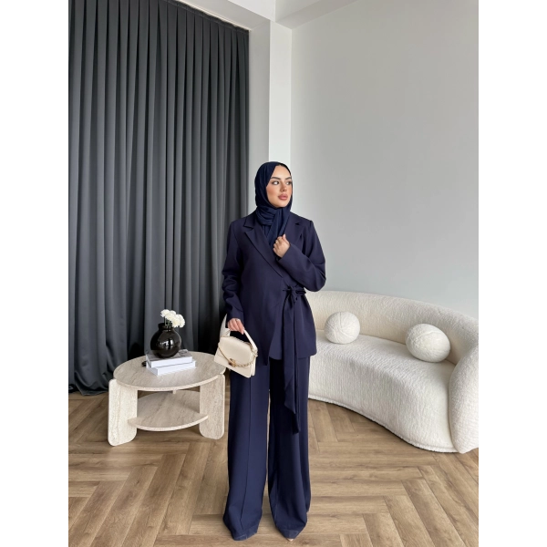 Hen - Milano Bağlamalı Takım - Lacivert