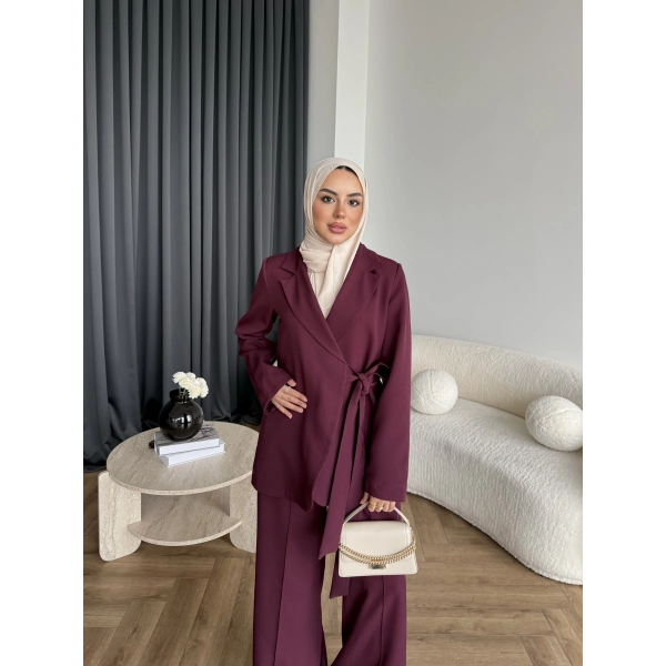 Hen - Milano Bağlamalı Takım - Bordo