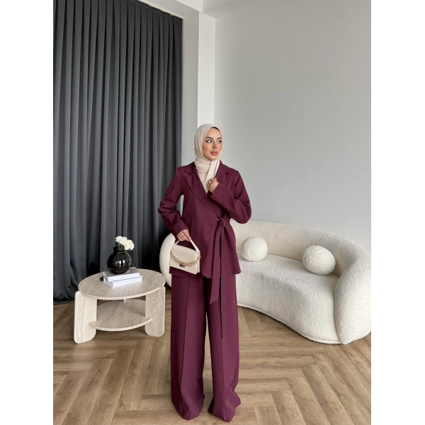 Hen - Milano Bağlamalı Takım - Bordo