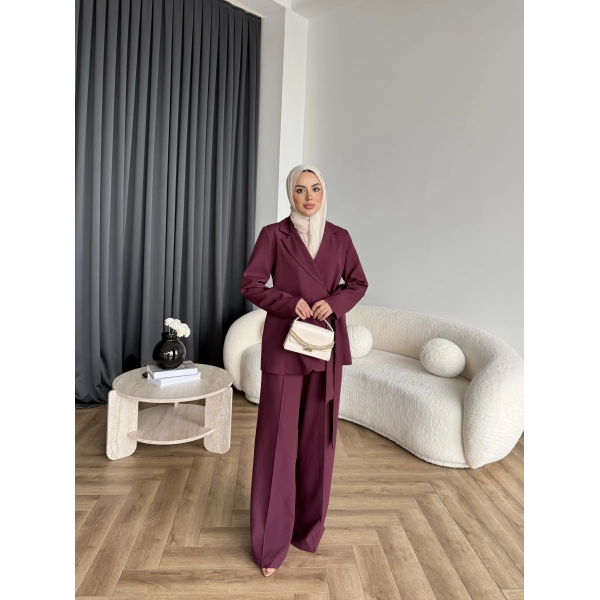 Hen - Milano Bağlamalı Takım - Bordo