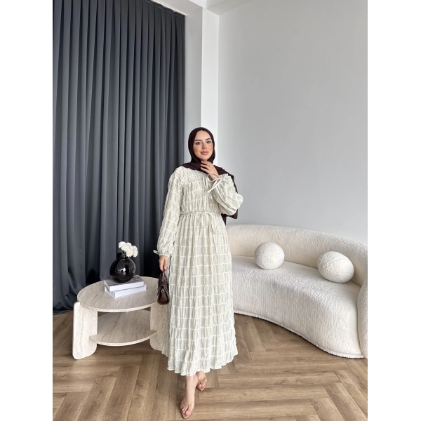 Hen - Henz Vual Bağcıklı Elbise - Yeşil