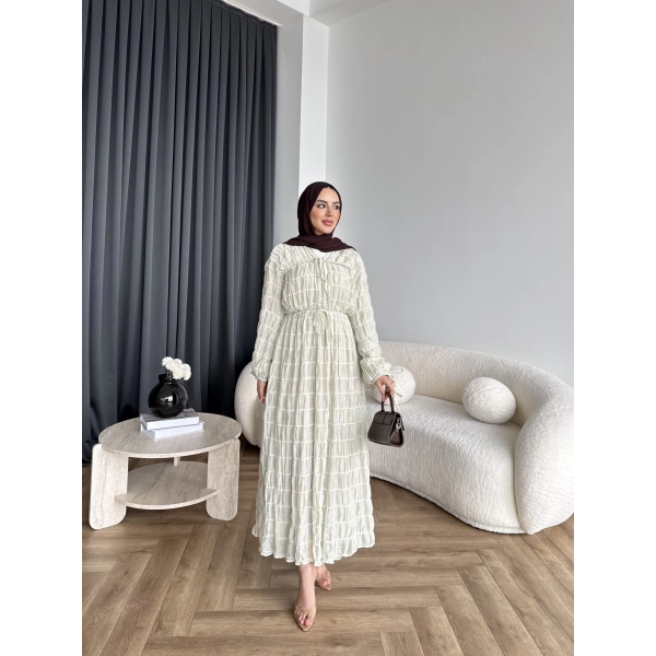 Hen - Henz Vual Bağcıklı Elbise - Yeşil