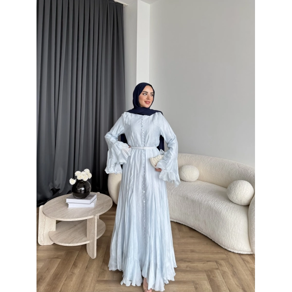 Fuş - Navyl Modal Elbise - Mavi  BAYRAMDAN SONRA 15 -20 GÜN İÇİNDE GELİCEKTİR