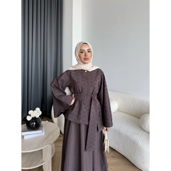 Hew - Denan Etekli Takım - Kahve