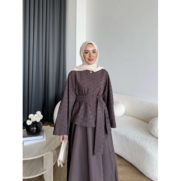 Hew - Denan Etekli Takım - Kahve