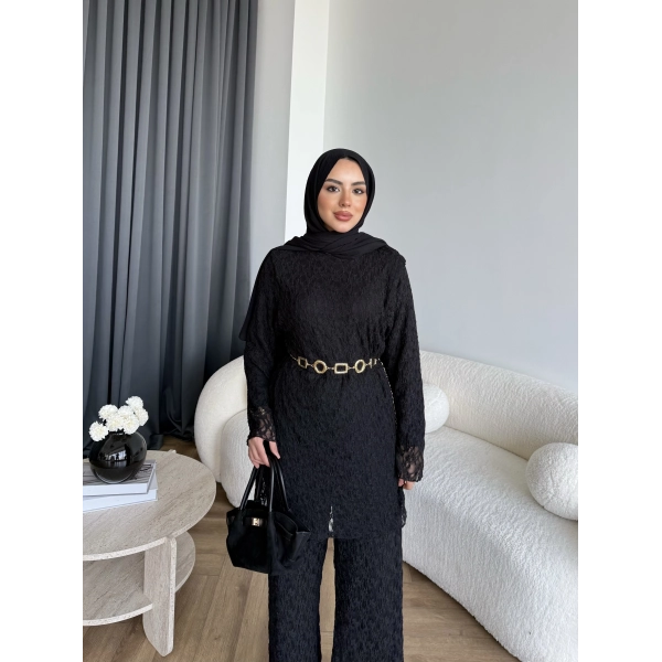 Mav - Nota Dantel Takım - Siyah