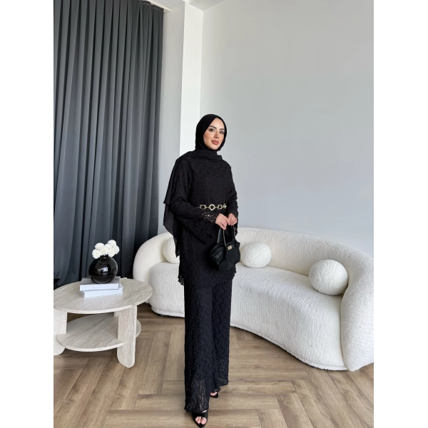 Mav - Nota Dantel Takım - Siyah