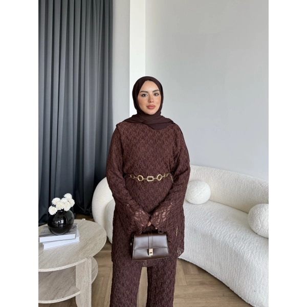 Mav - Nota Dantel Takım - Acı Kahve