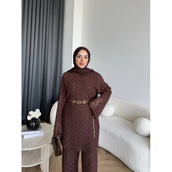 Mav - Nota Dantel Takım - Acı Kahve