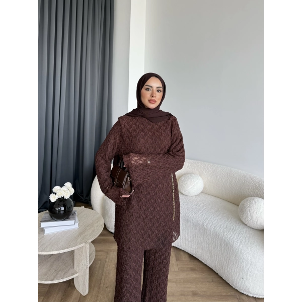 Mav - Nota Dantel Takım - Acı Kahve