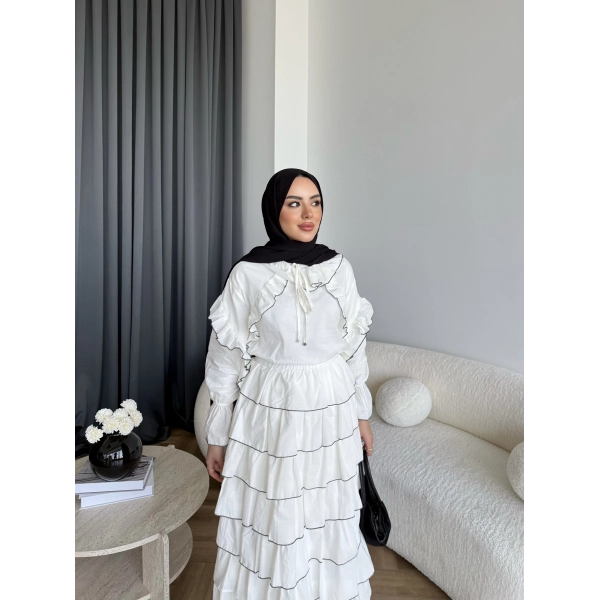 Hew - Willora Vual Takım - Beyaz