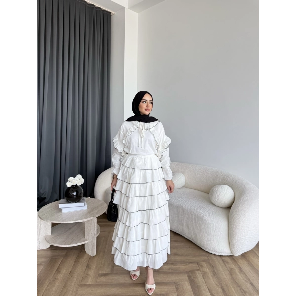 Hew - Willora Vual Takım - Beyaz