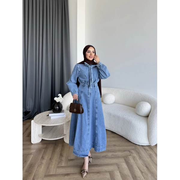 Tb - Galler Ön Bağlamalı Kot Etekli Takım