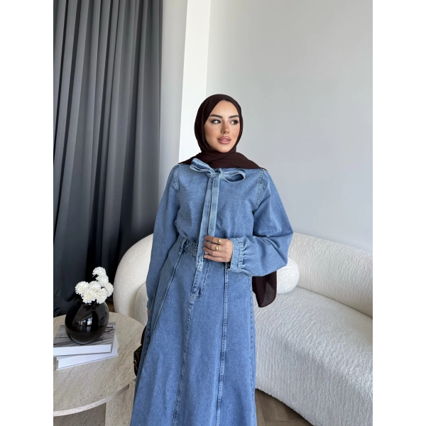 Tb - Galler Ön Bağlamalı Kot Etekli Takım