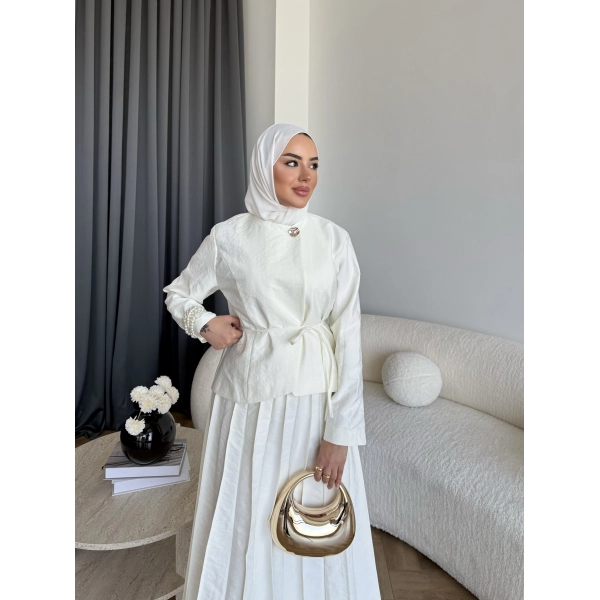 Tb - Ferni Cupra Etekli Takım - Ekru