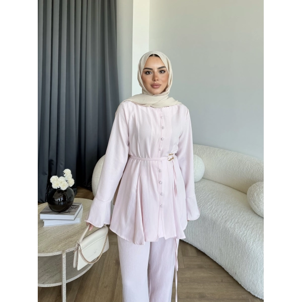 Hen - Salft Krep Takım - Pembe