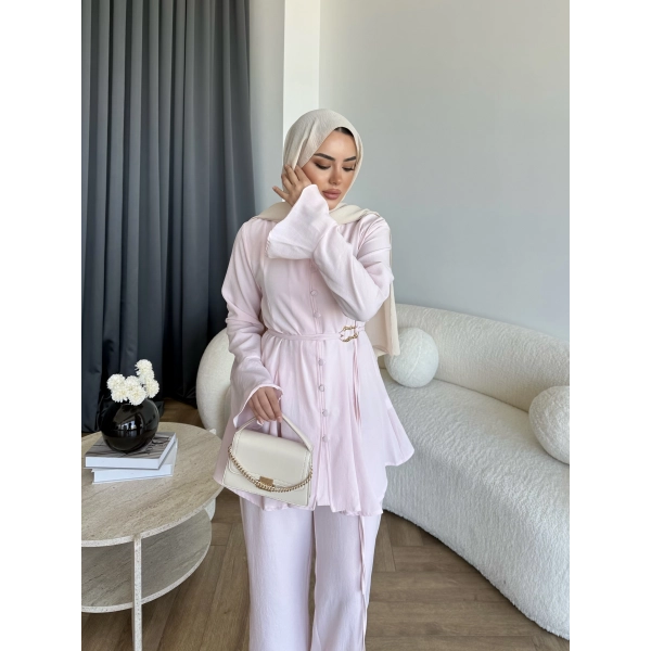 Hen - Salft Krep Takım - Pembe