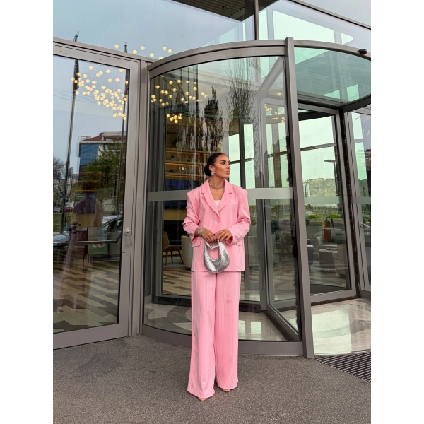 Asil Pırlanta Ceketli Takım - Pembe