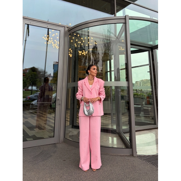 Asil Pırlanta Ceketli Takım - Pembe