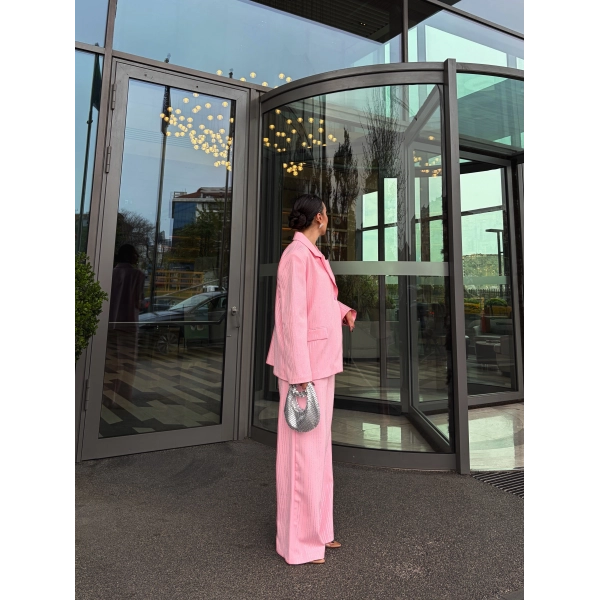 Asil Pırlanta Ceketli Takım - Pembe