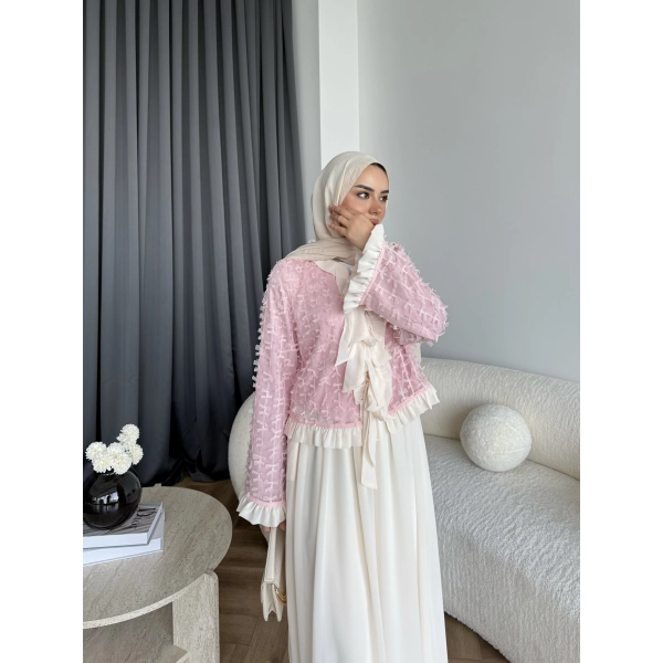 Ng - Peri Etekli Takım - Pembe - BAYRAMDAN SONRA 10-15 İŞ GÜNÜ İÇİNDE GELİCEKTİR