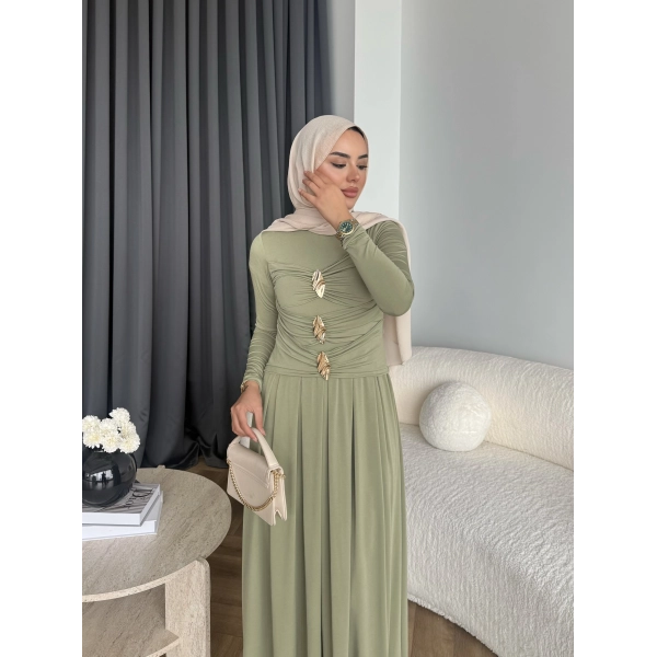 Hr - Desan Sandy Elbise - Yeşil