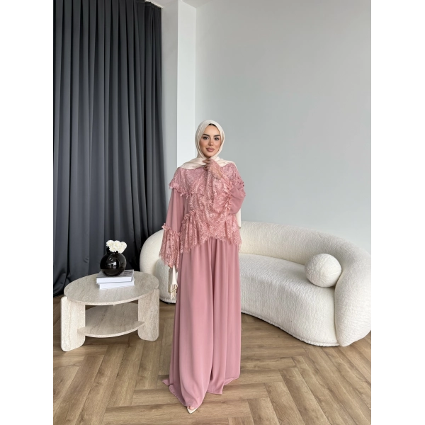 Ng - Julen Dantel Detay Takım - Pembe