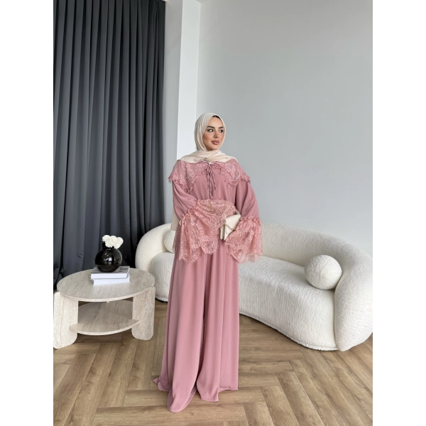 Ng - Julen Dantel Detay Takım - Pembe