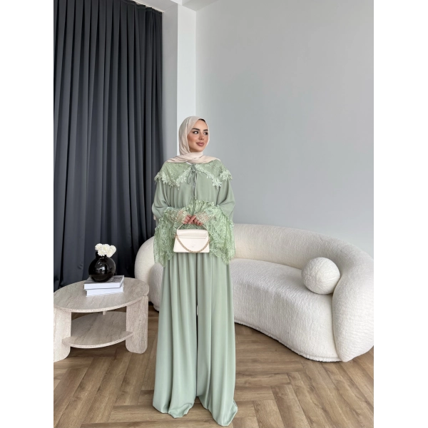 Ng - Julen Dantel Detay Takım - Yeşil