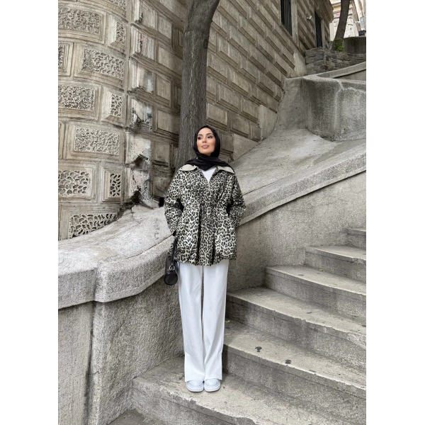 Adora Beli Lastikli Ceket