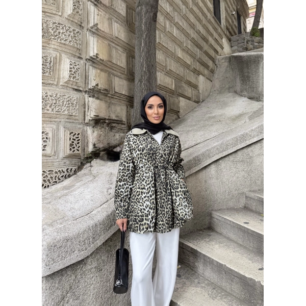 Adora Beli Lastikli Ceket