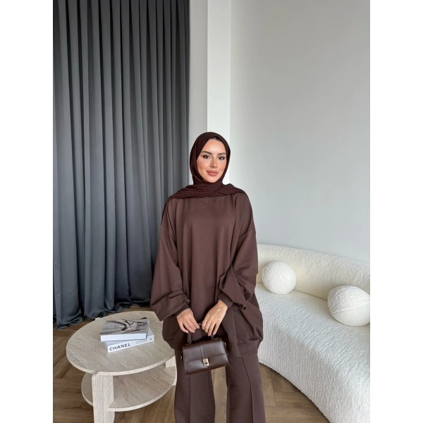 Akel Eşofman Takım - Acı Kahve