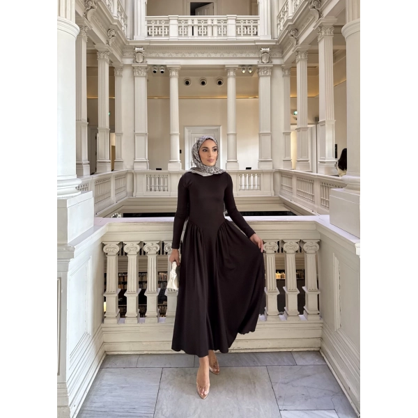 Alien Penye Elbise - Acı Kahve