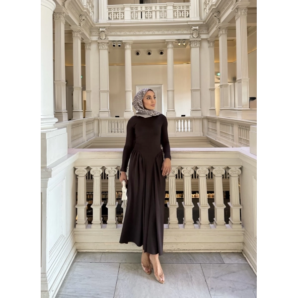 Alien Penye Elbise - Acı Kahve