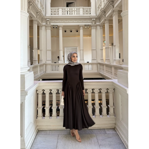 Alien Penye Elbise - Acı Kahve