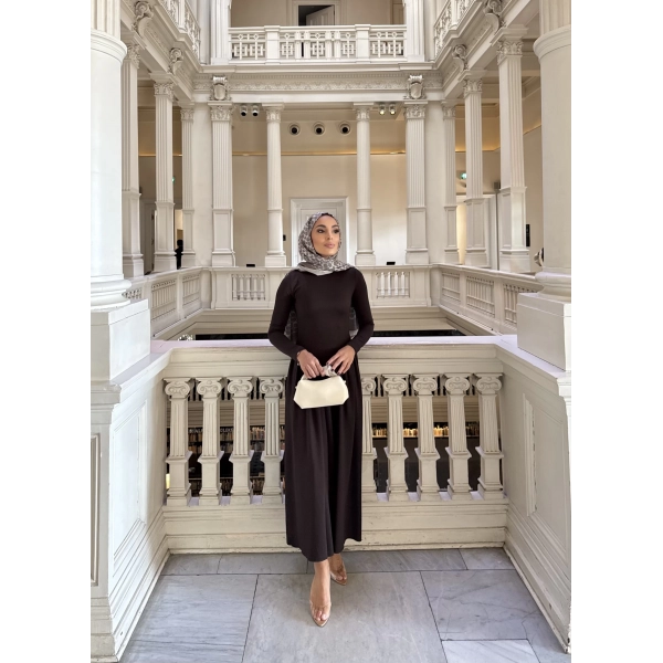 Alien Penye Elbise - Acı Kahve